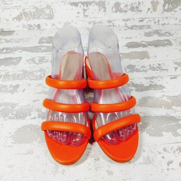 New SCHUTZ Olly Slip On Block Heel Leather Classic Sandal K959 - Picture 3 of 14